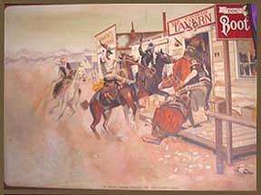 Copy of a painting by Charles M. Russell, by Grady Houser